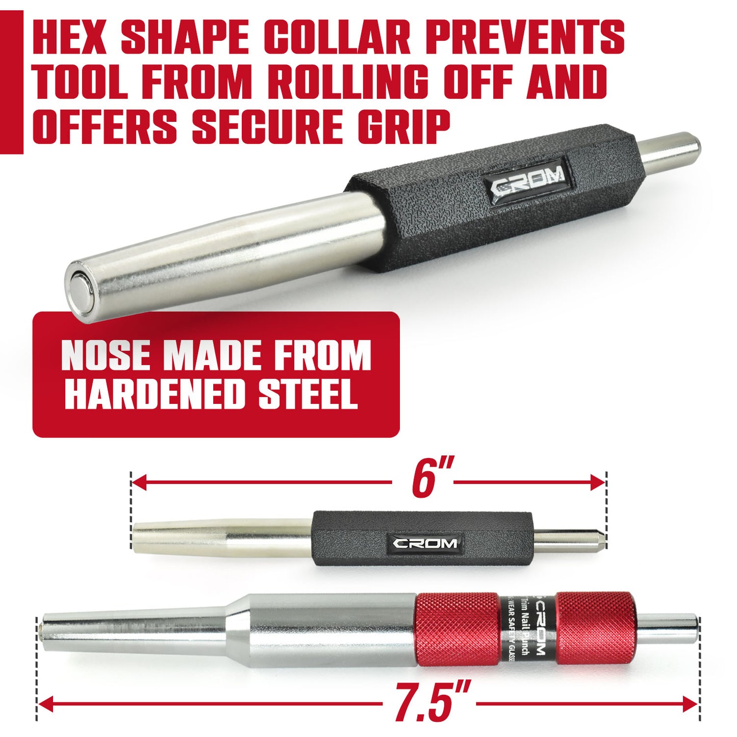 2-Piece Trim Nail Punch Set - 80003