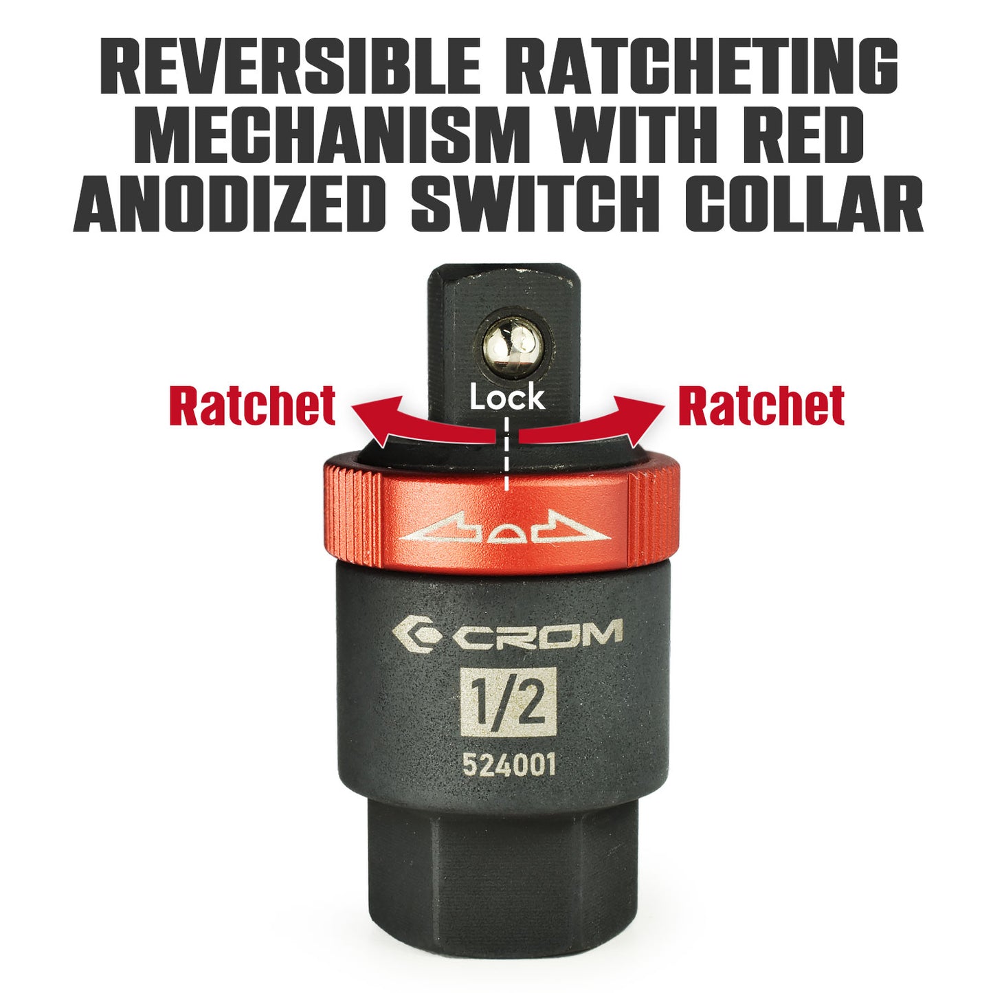 1/2" Drive Ratcheting Breaker Bar Adapter