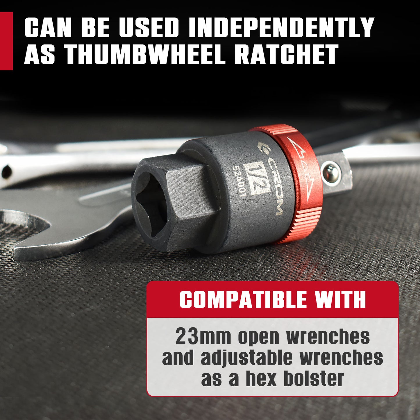 1/2" Drive Ratcheting Breaker Bar Adapter
