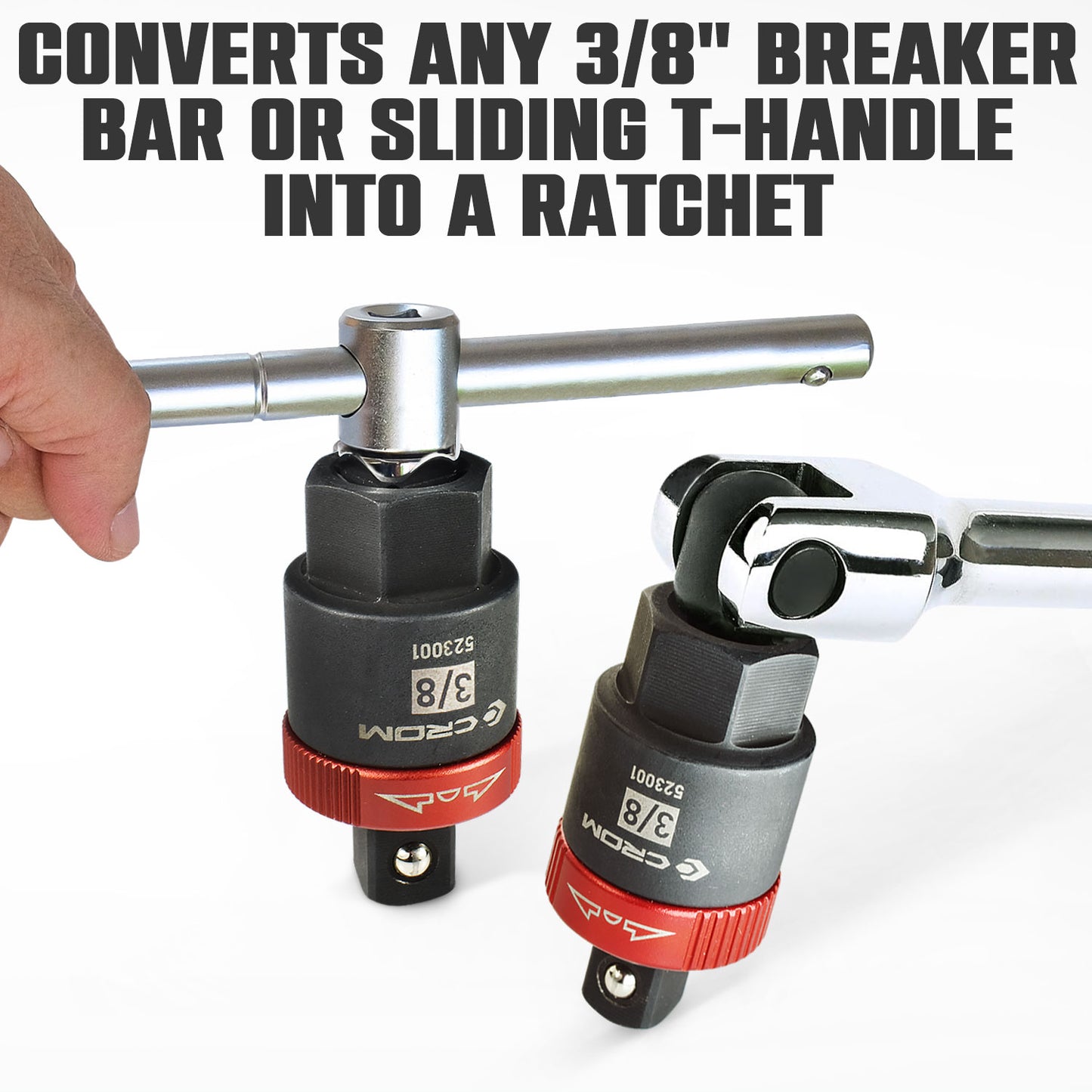 3/8" Drive Ratcheting Breaker Bar Adapter - 52002