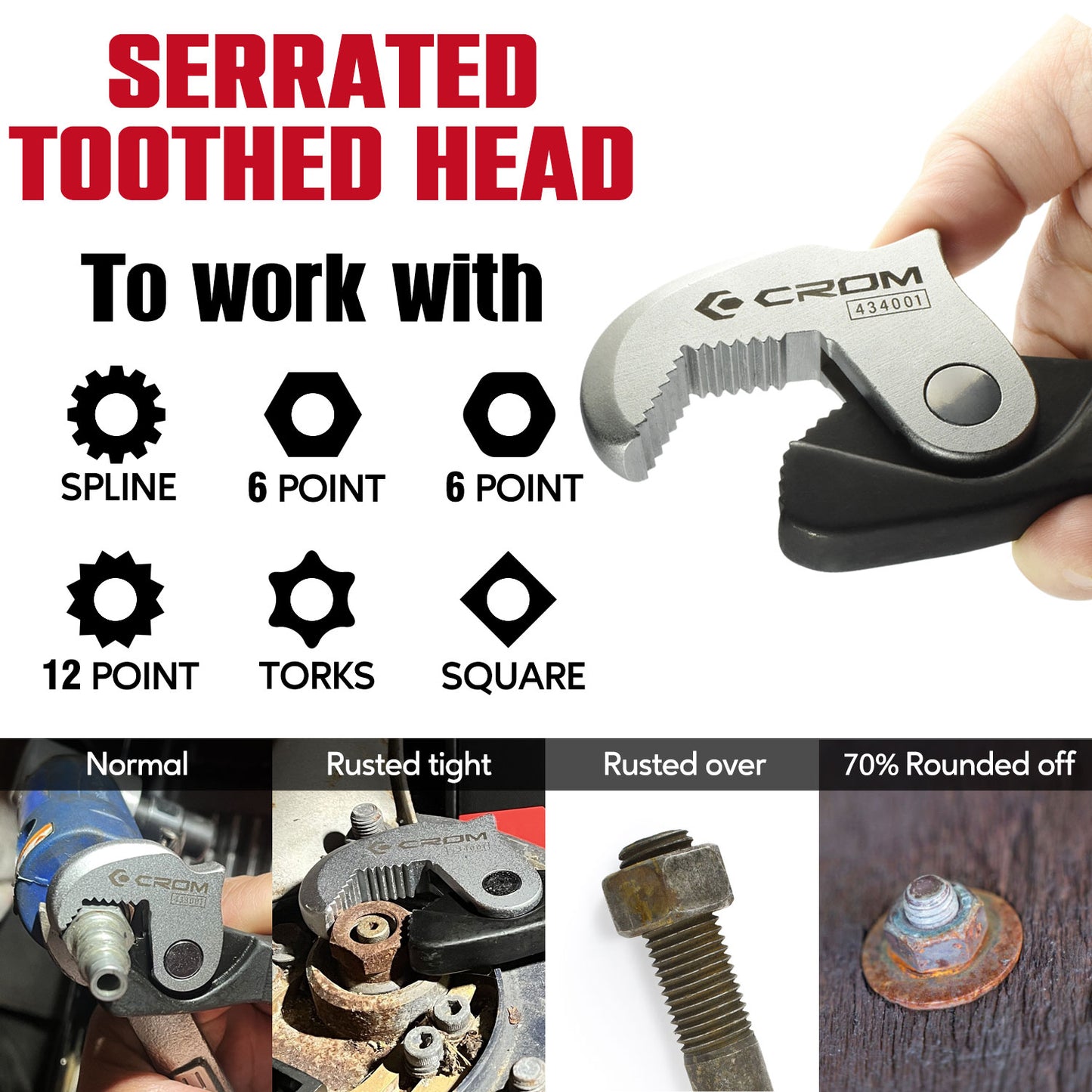 2-Piece Spring Loaded Adjustable Crowfoot Wrench Set