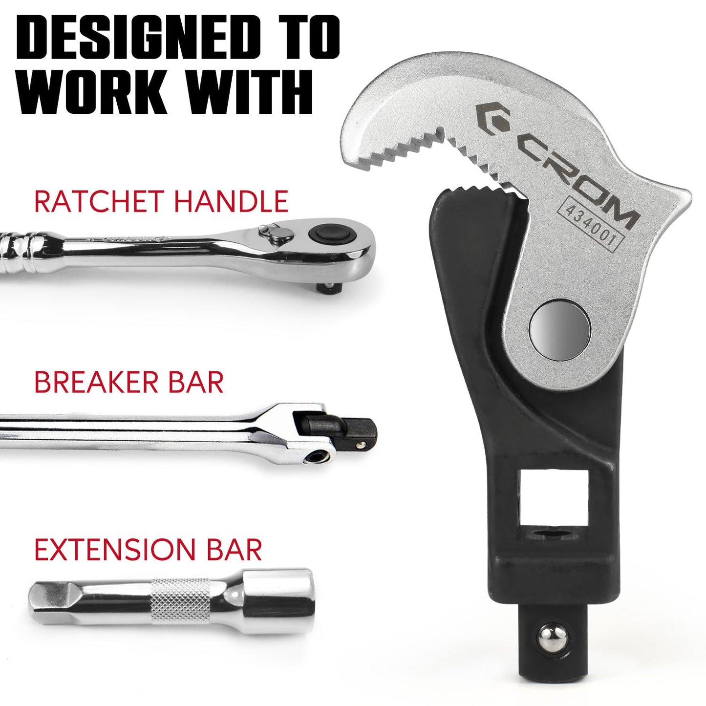 2-Piece Spring Loaded Adjustable Crowfoot Wrench Set