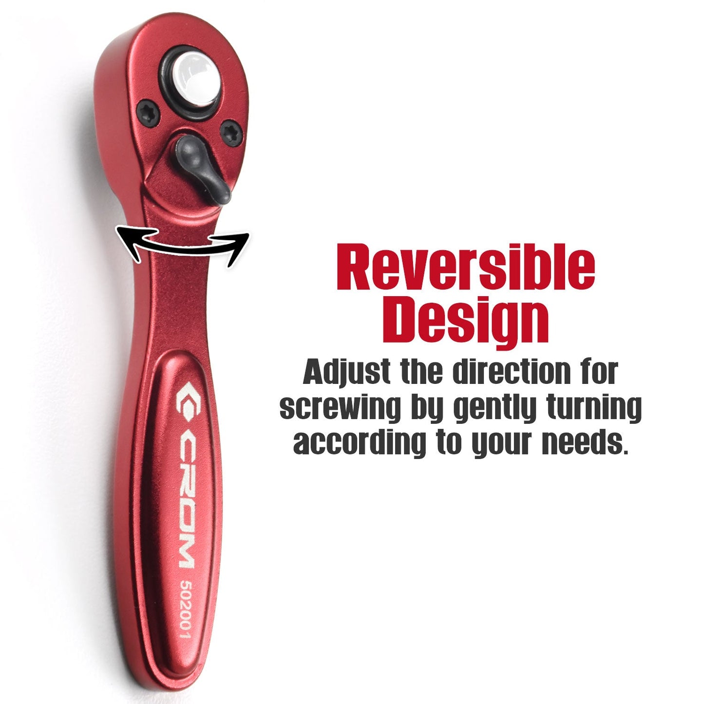 1/4" Drive 72-Tooth Mini Ratchet (Square Drive)