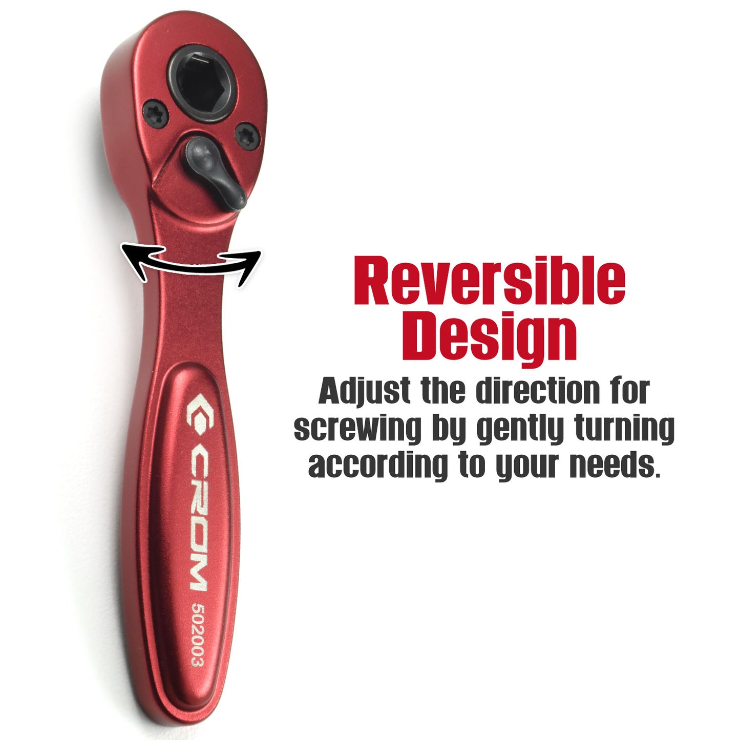 1/4" Drive 72-Tooth Mini Ratchet (Dual Drive)