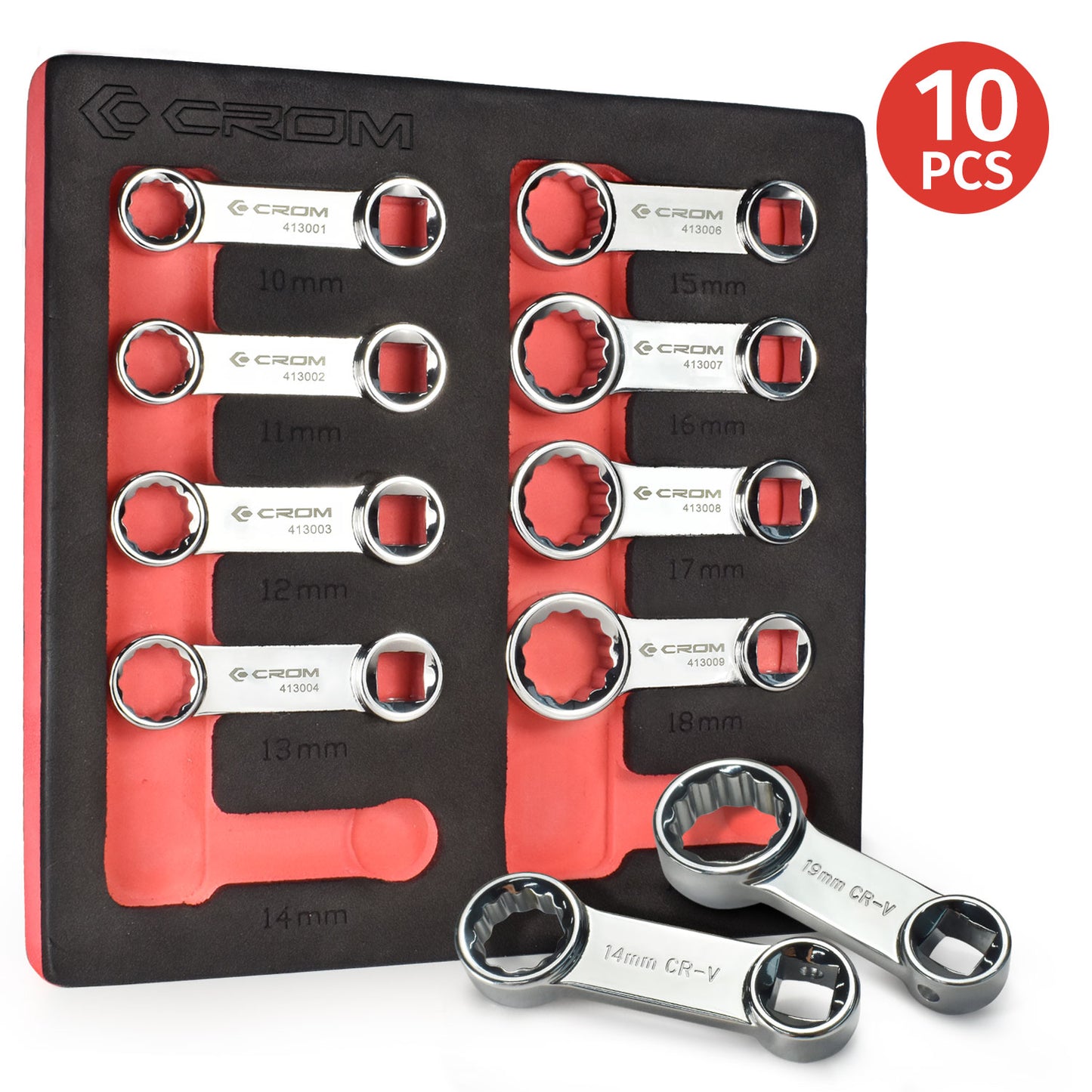 10-Piece 3/8" Drive Torque Extension Adapter Set - 41001