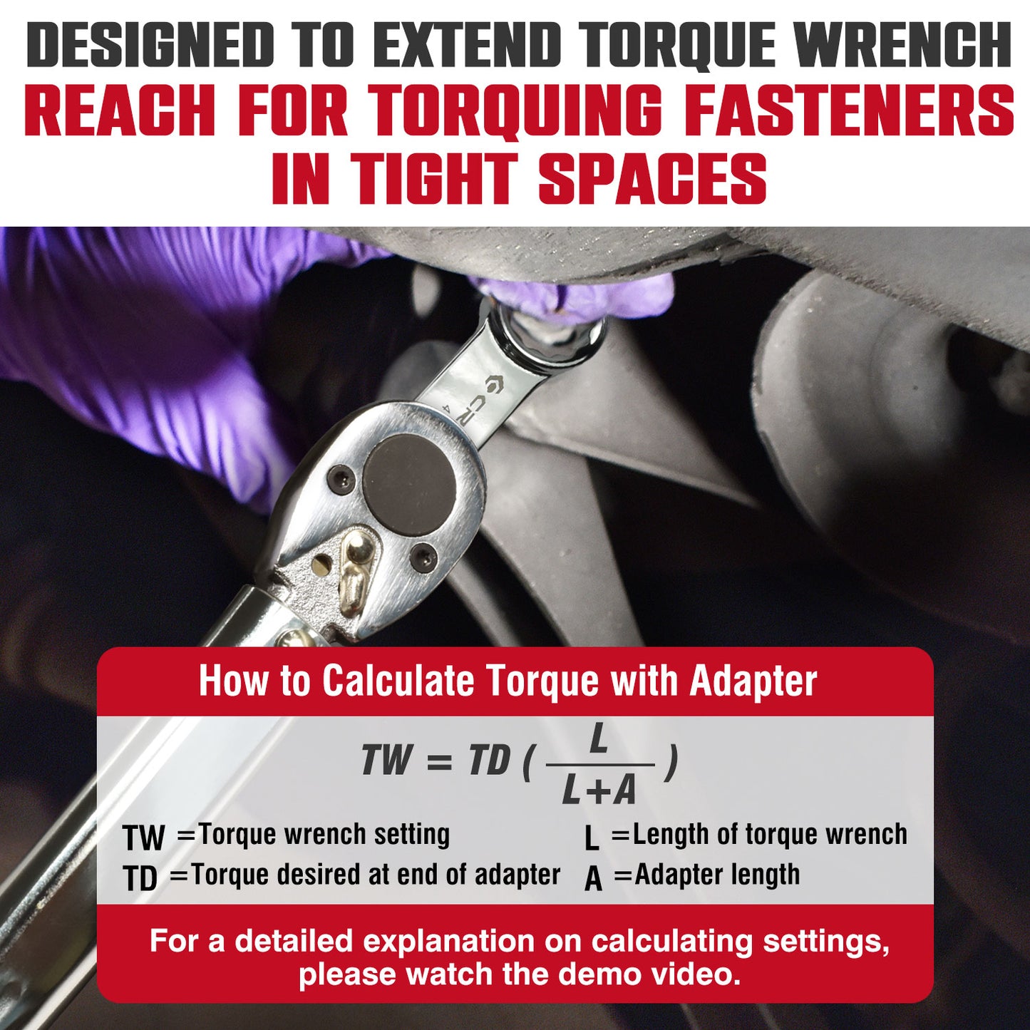 10-Piece 3/8" Drive Torque Extension Adapter Set - 41001