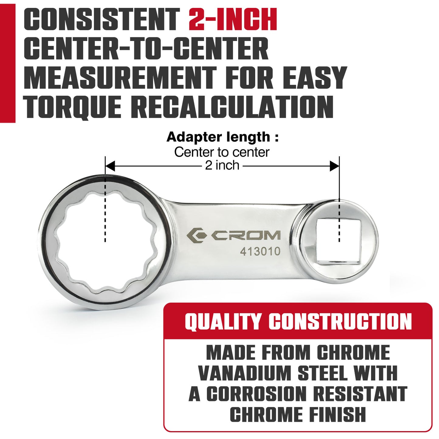 10-Piece 3/8" Drive Torque Extension Adapter Set - 41001