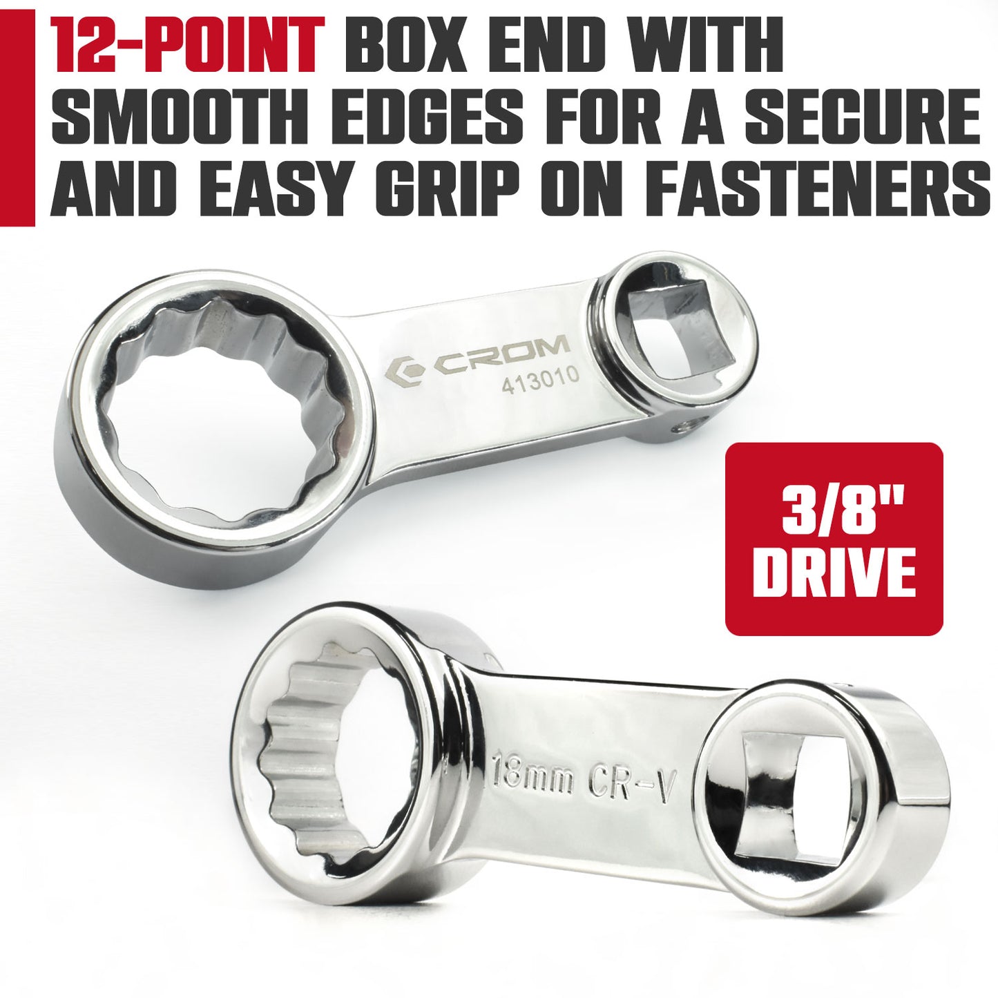 10-Piece 3/8" Drive Torque Extension Adapter Set - 41001