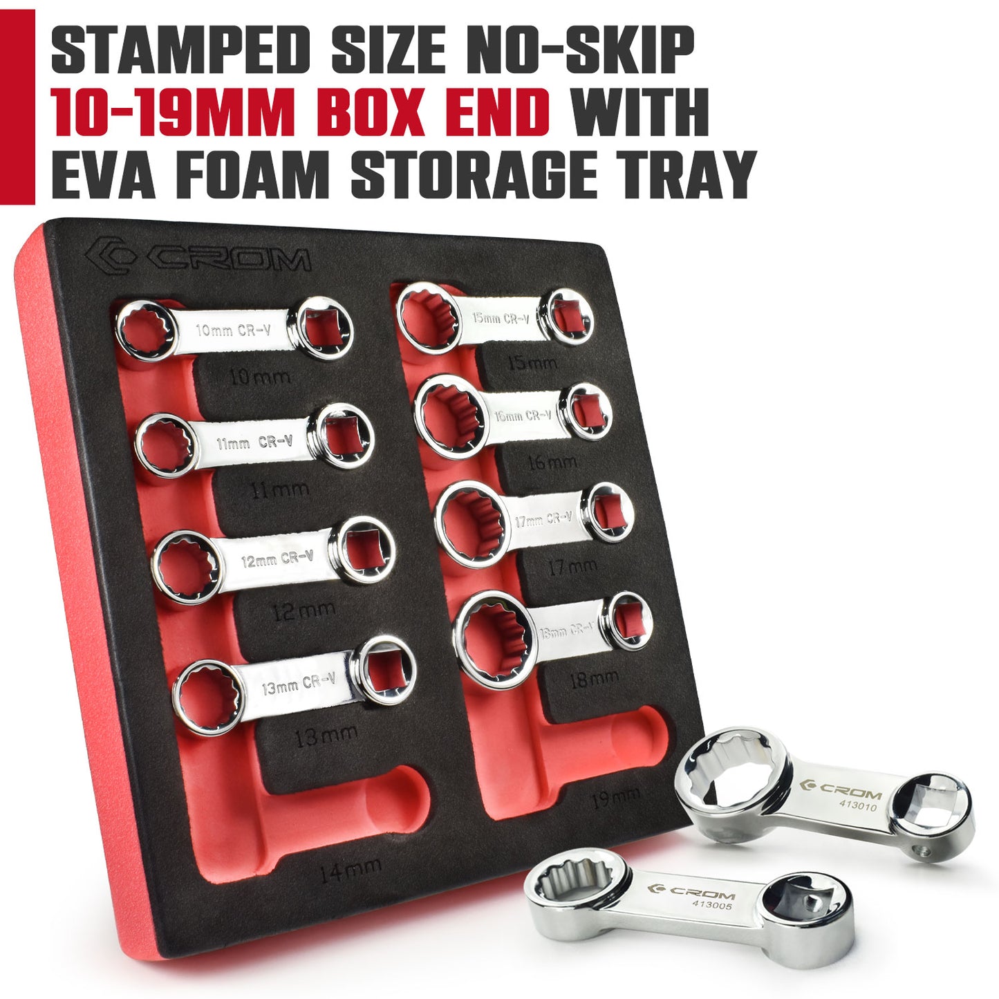 10-Piece 3/8" Drive Torque Extension Adapter Set - 41001