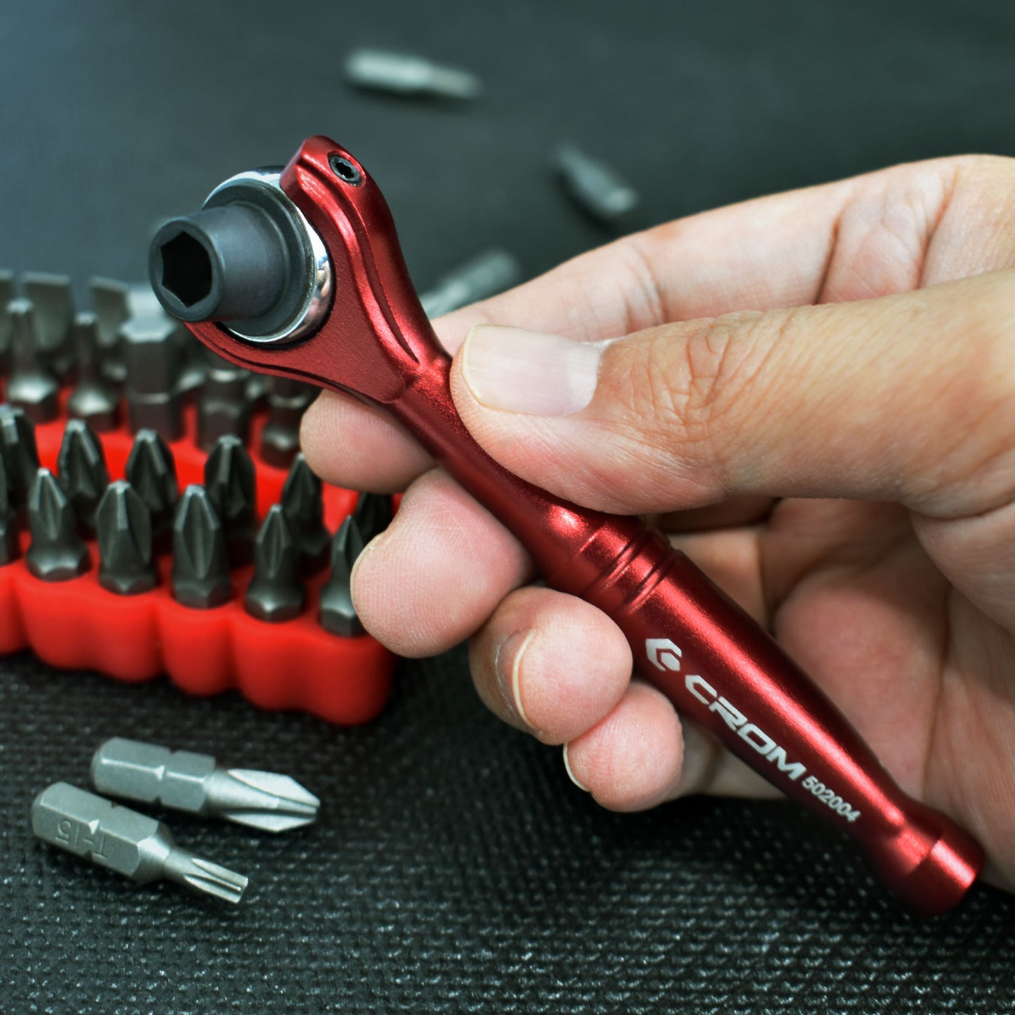 1/4" Drive 90-Tooth Swivel Mini Ratchet (Bit Drive) - 50004