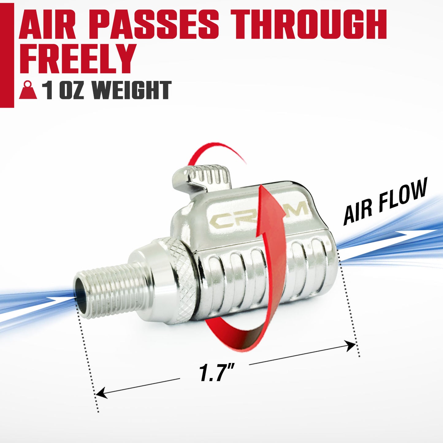 Air Chuck Tire Inflator (short) - 80006