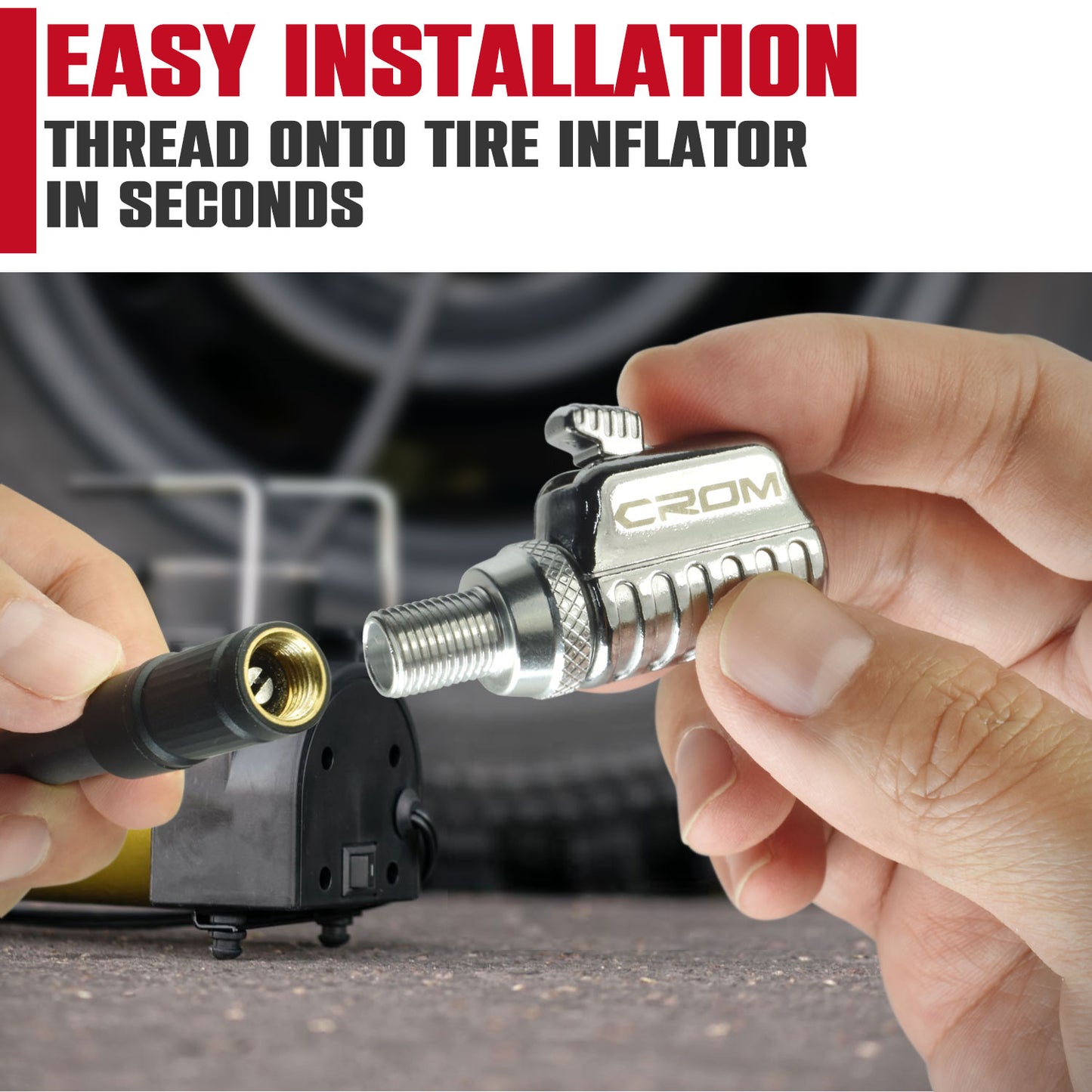 Air Chuck Tire Inflator (short) - 80006