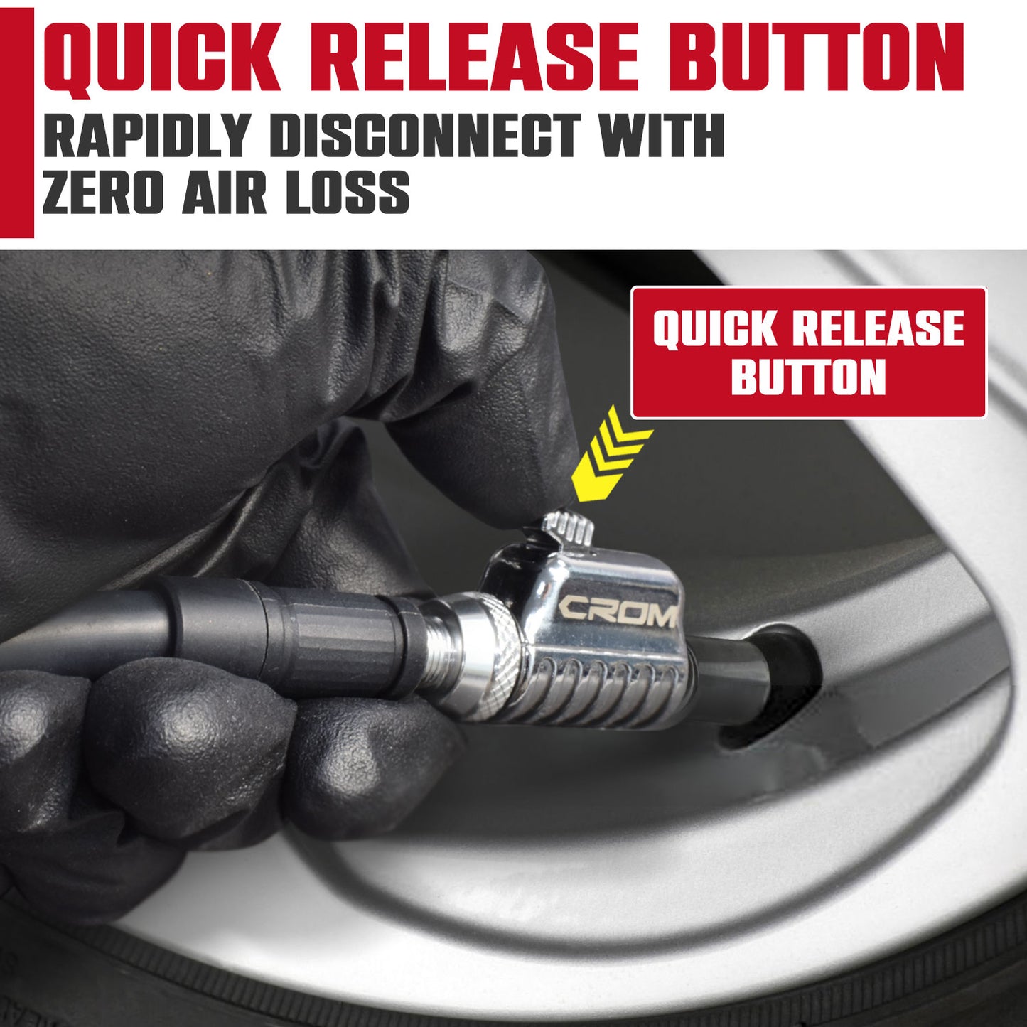 Air Chuck Tire Inflator (short) - 80006