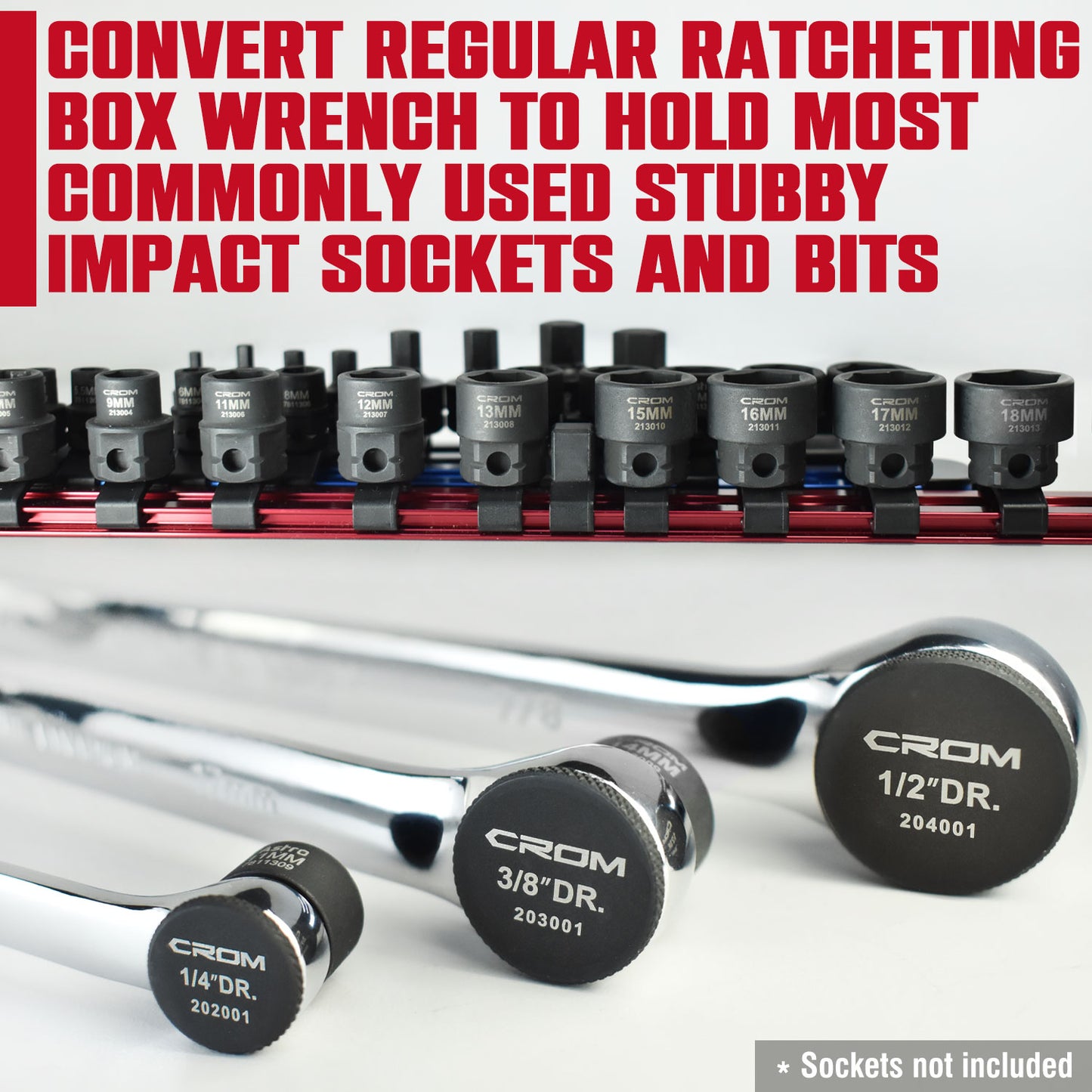 Stubby Impact Socket Adapter Plugs - 20001