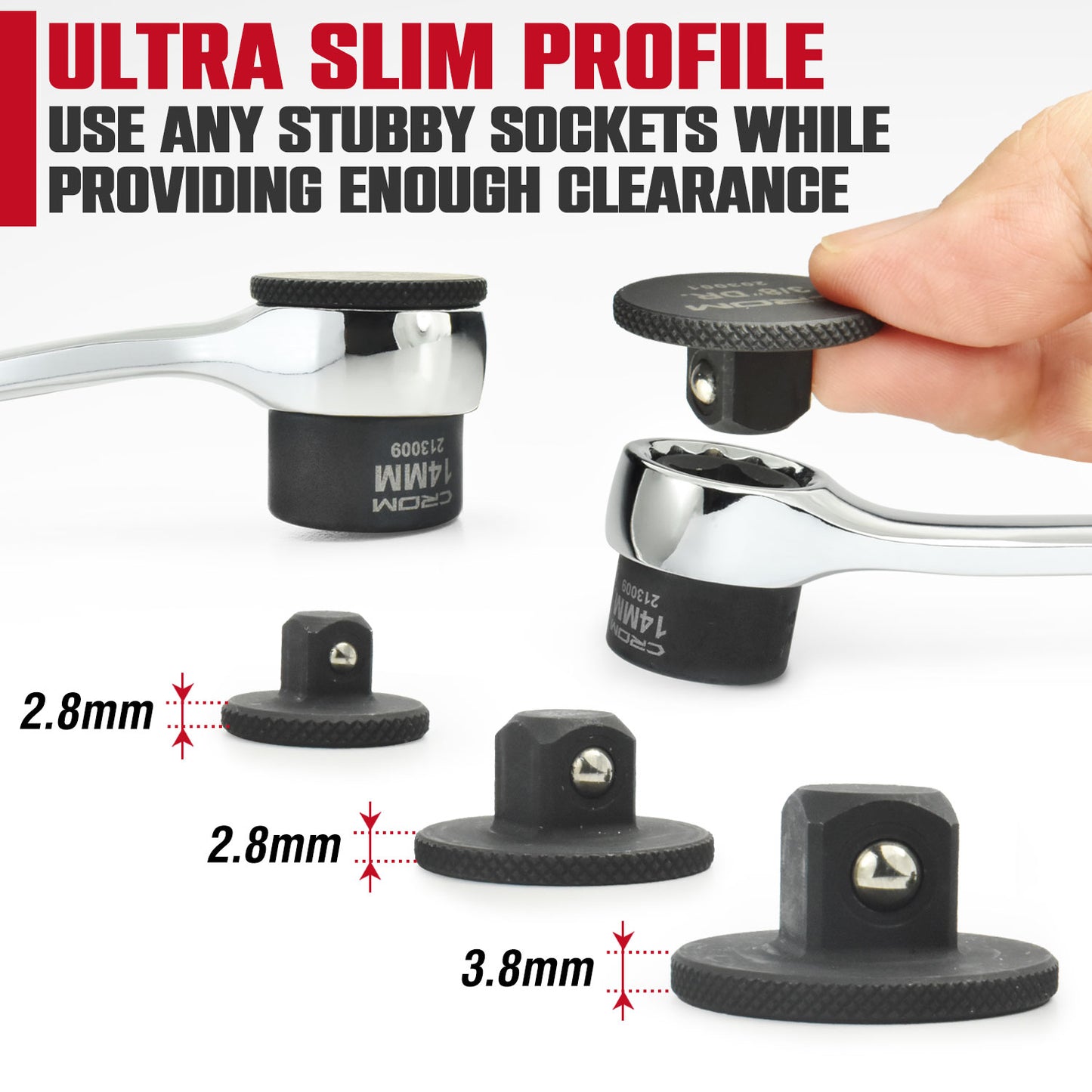 Stubby Impact Socket Adapter Plugs - 20001