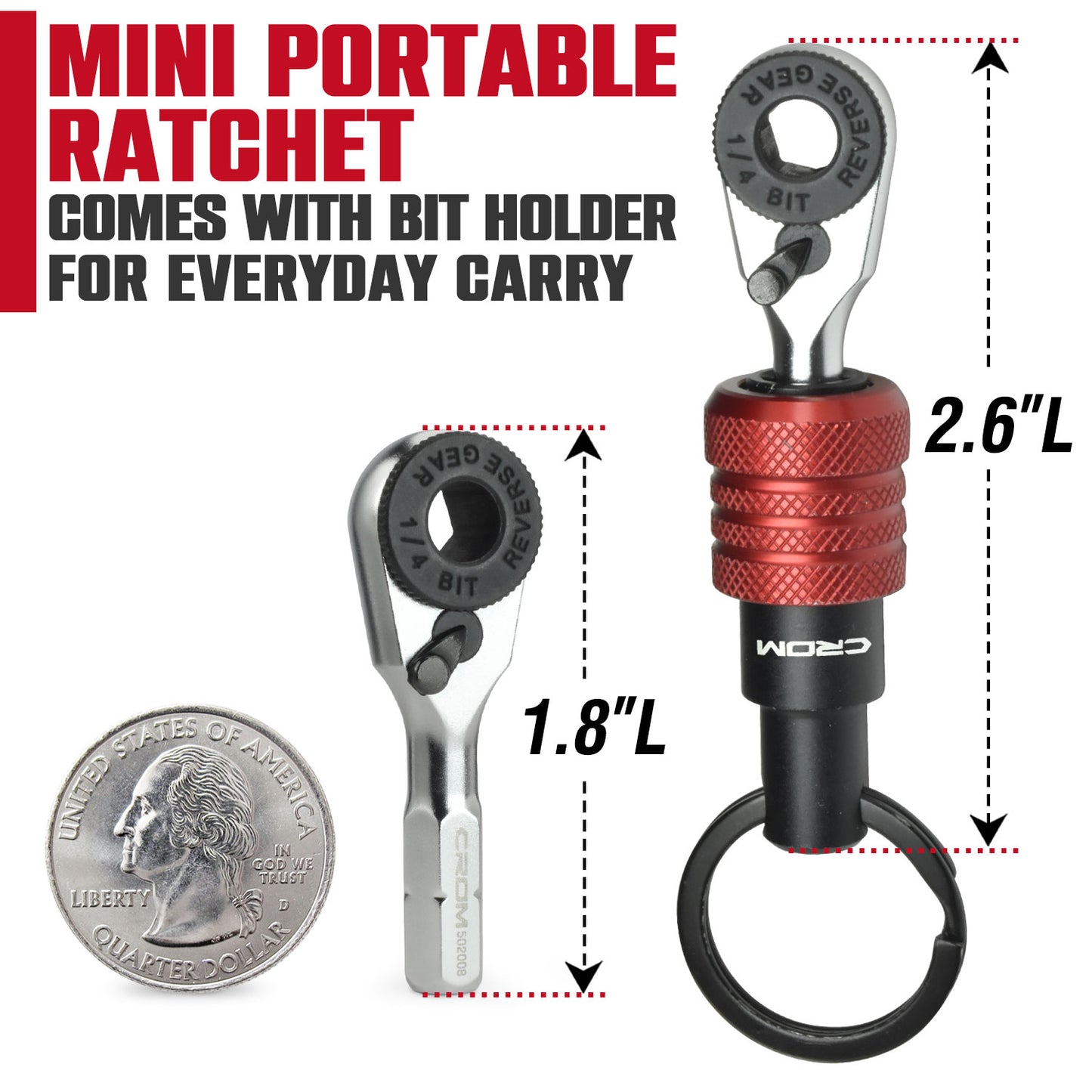 Mini Ratchet w/ Hex End - 50008